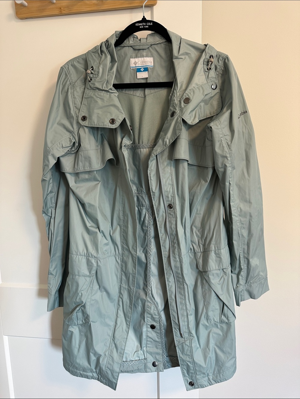 Columbia Light Sage Hooded Coat